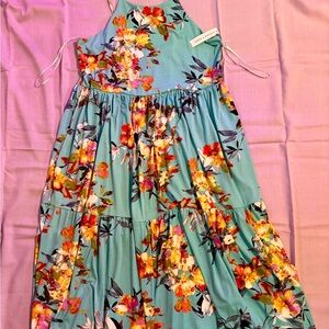 Emma & Michele Blue Floral Dress
